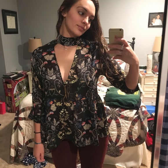 Lucca Couture Tops - Lucca - from Nordstrom. High collar floral blouse